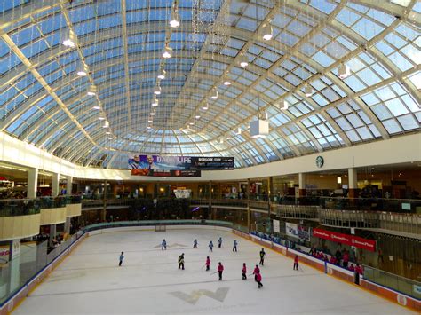 mall with ice skating rink